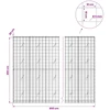 Gabionas su 5 mm viela ir 10x10 cm tinkleliu 850x20x200 cm