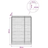 Gabionas su 5 mm viela ir 10x10 cm tinkleliu 150x100x200 cm