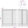 Gabionas su 5 mm viela ir 10x10 cm tinkleliu 850x100x150 cm