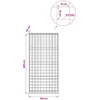 Gabionas su 5 mm viela ir 10x10 cm tinkleliu 100x30x200 cm