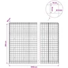 Gabionas su 5 mm viela ir 10x10 cm tinkleliu 1050x50x200 cm