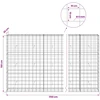 Gabionas su 5 mm viela ir 10x10 cm tinkleliu 1150x30x150 cm