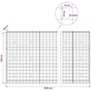 Gabionas su 5 mm viela ir 10x10 cm tinkleliu 1050x30x150 cm