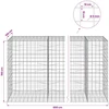 Gabionas su 5 mm viela ir 10x10 cm tinkleliu 650x100x150 cm