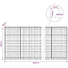 Gabionas su 5 mm viela ir 10x10 cm tinkleliu 1200x50x200 cm