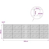 Gabionas su 5 mm viela ir 10x10 cm tinkleliu 500x10x150 cm
