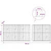 Gabionas su 5 mm viela ir 10x10 cm tinkleliu 700x20x100 cm