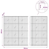 Gabionas su 5 mm viela ir 10x10 cm tinkleliu 700x20x200 cm