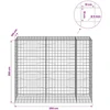 Gabionas su 5 mm viela ir 10x10 cm tinkleliu 250x100x200 cm