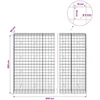 Gabionas su 5 mm viela ir 10x10 cm tinkleliu 850x50x200 cm