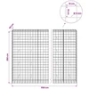 Gabionas su 5 mm viela ir 10x10 cm tinkleliu 1150x50x200 cm