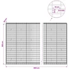 Gabionas su 5 mm Viela ir 5x10 cm Tinkleliu 800x30x200 cm