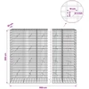 Gabionas su 5 mm viela ir 5x10 cm tinkleliu 950x20x200 cm