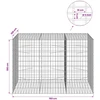 Gabionas su 5 mm viela ir 5x10 cm tinkleliu 150x100x100 cm