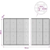 Gabionas su 5 mm Viela ir 5x10 cm Tinkleliu 750x30x200 cm