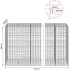 Gabionas su 5 mm viela ir 5x10 cm tinkleliu 950x100x150 cm