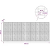 Gabionas su 5 mm Viela ir 5x10 cm Tinkleliu 500x10x200 cm