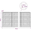 Gabionas su 5 mm Viela ir 5x10 cm Tinkleliu 700x20x150 cm