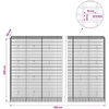 Gabionas su 5 mm viela ir 5x10 cm tinkleliu 700x50x200 cm