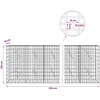 Gabionas su 5 mm viela ir 5x10 cm tinkleliu 350x10x100 cm
