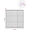 Gabionas su 5 mm viela ir 5x10 cm tinkleliu 150x30x150 cm