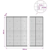 Gabionas su 5 mm viela ir 5x10 cm tinkleliu 1150x30x200 cm
