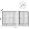 Gabionas su 5 mm viela ir 5x10 cm tinkleliu 1000x100x150 cm