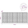 Gabionas su 5 mm Viela ir 5x10 cm Tinkleliu 500x20x200 cm