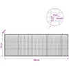 Gabionas su 5 mm viela ir 5x10 cm tinkleliu 450x30x150 cm