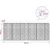 Gabionas su 5 mm viela ir 5x10 cm tinkleliu 550x20x200 cm