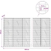 Gabionas su 5 mm viela ir 5x10 cm tinkleliu 650x10x150 cm