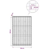 Gabionas su 5 mm Viela ir 5x10 cm Tinkleliu 100x30x150 cm
