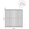 Gabionas su 5 mm Viela ir 5x10 cm Tinkleliu 200x30x200 cm
