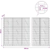 Gabionas su 5 mm viela ir 5x10 cm tinkleliu 850x10x150 cm