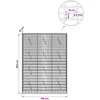 Gabionas su 5 mm viela ir 5x10 cm tinkleliu 150x10x200 cm