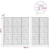 Gabionas su 5 mm viela ir 5x10 cm tinkleliu 1050x10x150 cm