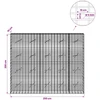 Gabionas su 5 mm viela ir 5x10 cm tinkleliu 250x10x200 cm