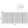 Gabionas su 5 mm Viela ir 5x10 cm Tinkleliu 250x10x100 cm