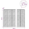 Gabionas su 5 mm Viela ir 5x10 cm Tinkleliu 650x20x200 cm