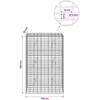 Gabionas su 5 mm viela ir 5x10 cm tinkleliu 100x20x150 cm