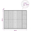 Gabionas su 5 mm viela ir 5x10 cm tinkleliu 250x30x200 cm