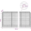 Gabionas su 5 mm viela ir 5x10 cm tinkleliu 1200x100x150 cm