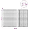 Gabionas su 5 mm viela ir 5x10 cm tinkleliu 1200x50x200 cm