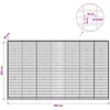 Gabionas su 5 mm Viela ir 5x10 cm Tinkleliu 350x30x200 cm