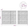 Gabionas su 5 mm viela ir 5x10 cm tinkleliu 700x10x150 cm