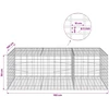 Gabionas su 5 mm viela ir 5x10 cm tinkleliu 150x100x50 cm