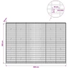 Gabionas su 5 mm Viela ir 5x10 cm Tinkleliu 300x30x200 cm