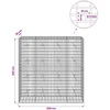 Gabionas su 5 mm Viela ir 5x10 cm Tinkleliu 200x20x200 cm