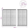 Gabionas su 5 mm viela ir 5x10 cm tinkleliu 800x50x200 cm