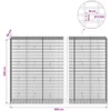 Gabionas su 5 mm viela ir 5x10 cm tinkleliu 900x50x200 cm
